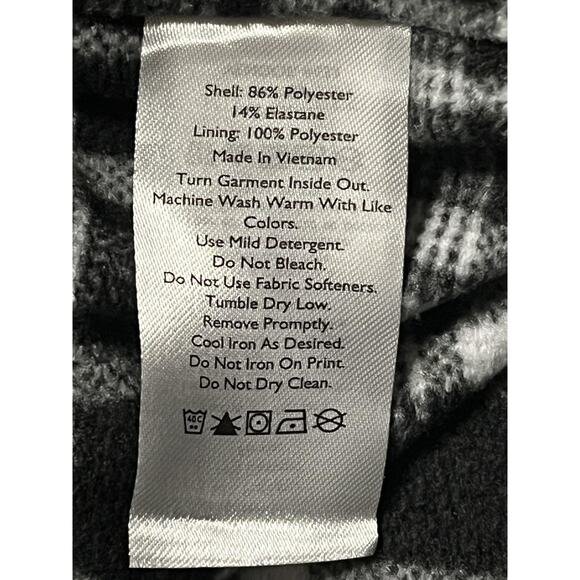 Eddie Bauer Pants Womens 4 Black Fleece Lined Jogger Zip Pockets Hiking Warm - Picture 9 of 13